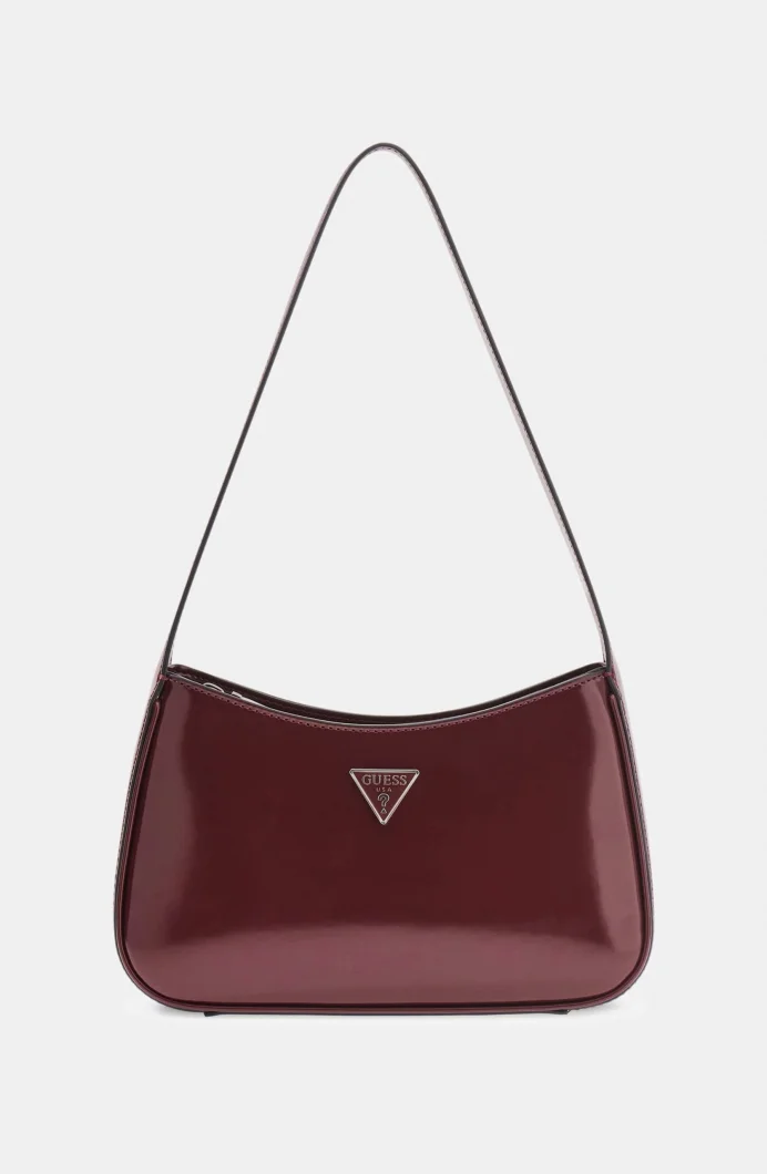 Guess Arnela Üstten Fermuarlı Omuz Kadın Bordo El Çantası HWNY9496170-BUR