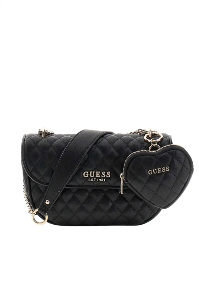 Guess Atabey Dönüştürülebilir Çapraz Askılı Kadın Siyah Omuz Çantası HWQG9894210-BLA