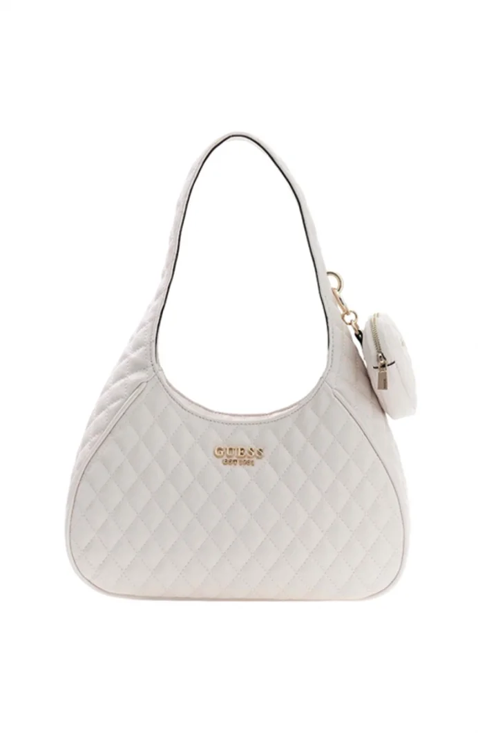 Guess Atabey Hobo Kadın Beyaz Omuz Çantası HWQG9894010-OFF