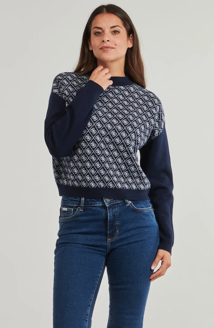 Guess Aubrey Kadın Lacivert Yün Karışımlı Triko W5BR23Z3JD2-FBDI