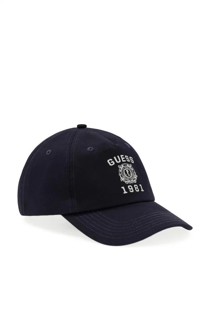 Guess Baskılı Beyzbol Erkek Lacivert Şapka M6RZ08WK790-G7V2