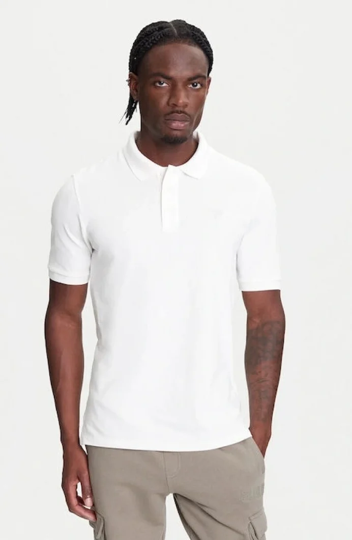 Guess Beppe Erkek Beyaz Aktif Slim Fit Polo T-Shirt Z5YP02K9WF1-G018