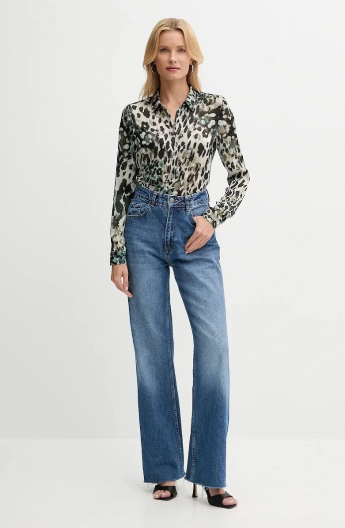 Guess Clouis Kadın Çok Renkli Relaxed Fit Gömlek W5YH0XWDW82-PJ1R