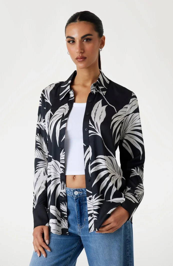 Guess Concetta Kadın Çok Renkli Slim Fit Gömlek W5YH03WF1T2-PJ1S