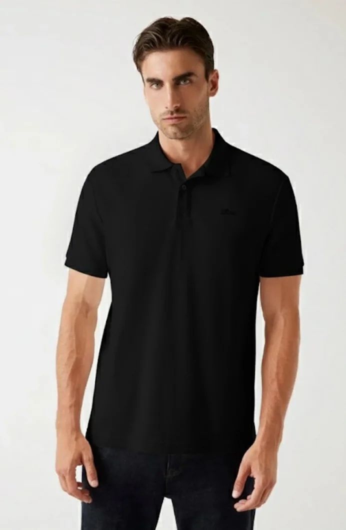 Guess Cotton Erkek Siyah Regular Fit Polo T-Shirt M5BP05K0891-JBLK