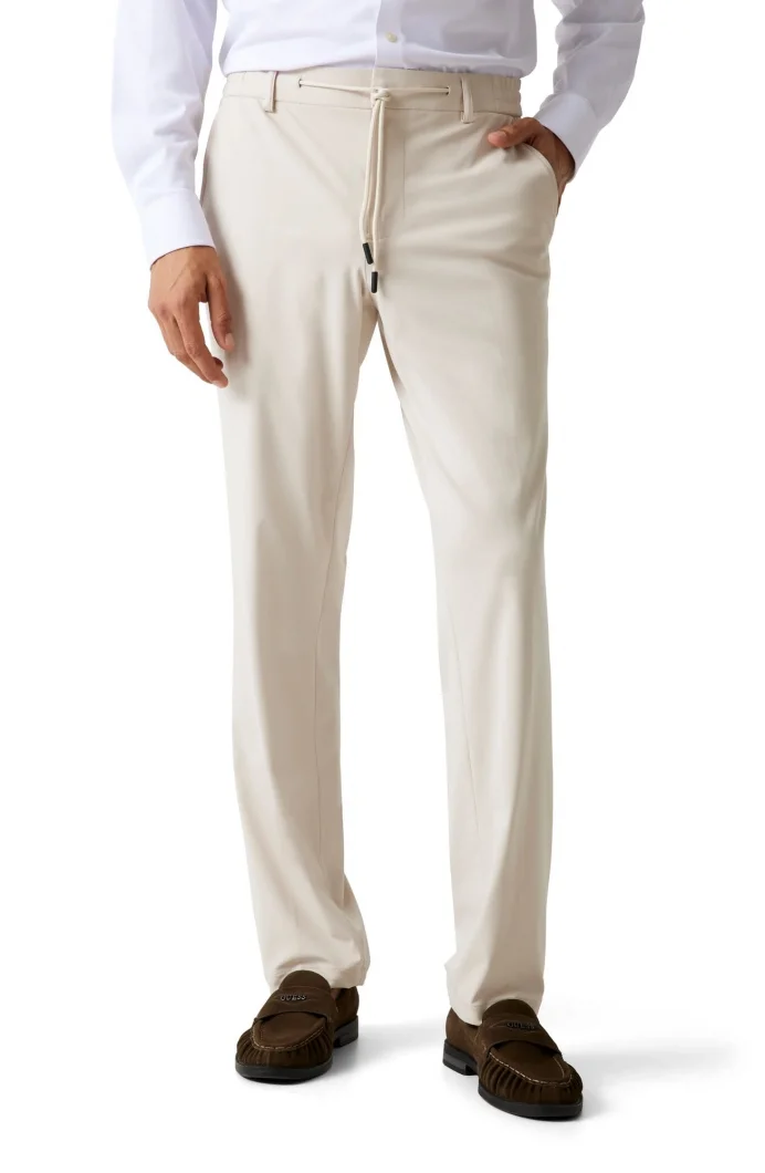 Guess Coulisse Erkek Krem Pantolon M5BB75WHHO2-G1I6