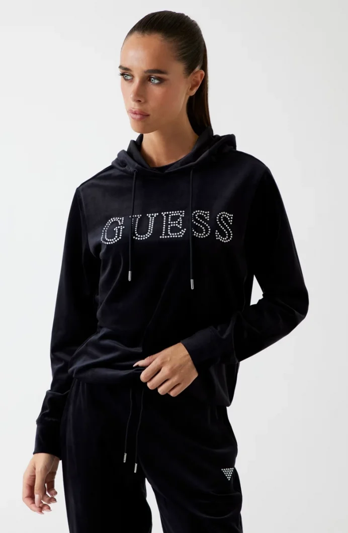 Guess Couture Kadın Siyah Aktif Sweatshirt V4RQ25K0232-JBLK