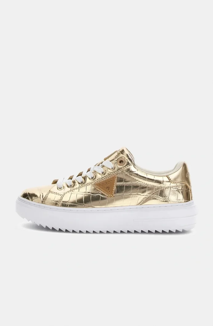 Guess Denesa Kadın Sarı Sneaker FLFD15PEL12-PLATI