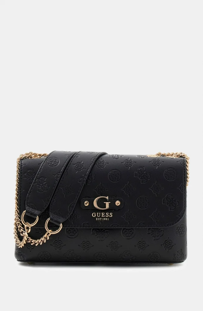 Guess Dita Dönüştürülebilir Çapraz Askılı Kadın Siyah El Çantası HWPD7602210-BLO