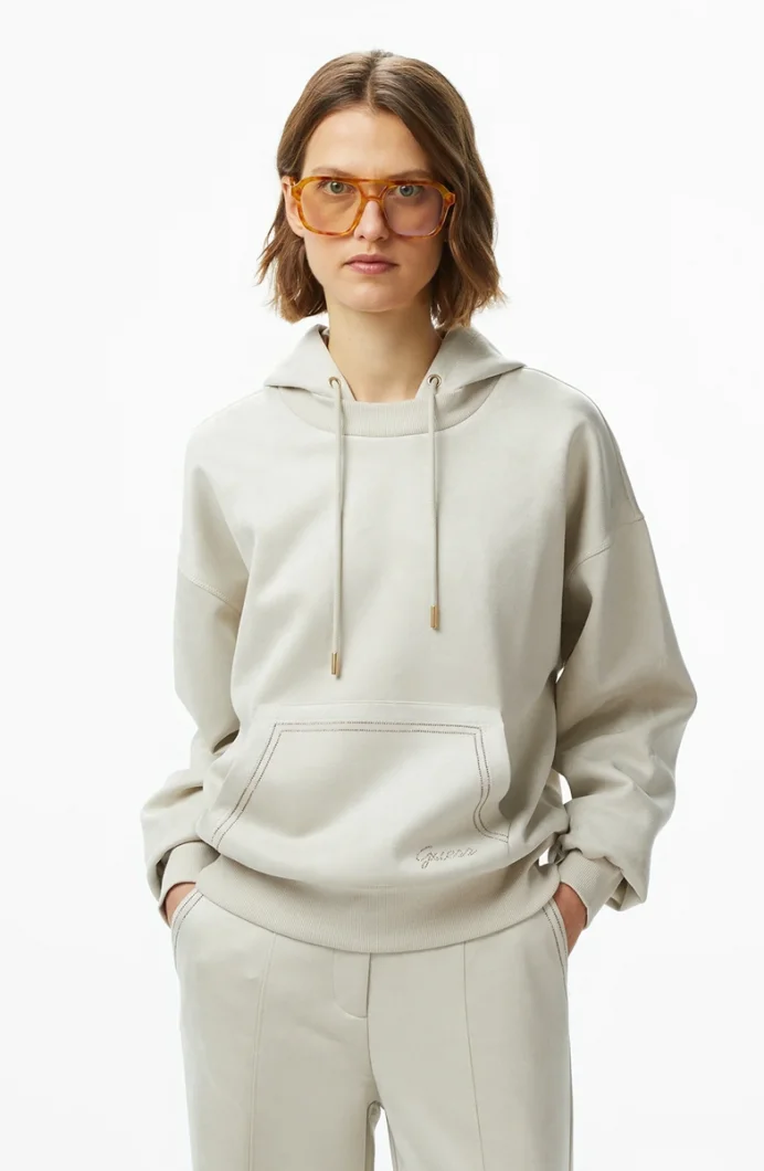 Guess Eco Kadın Krem Scuba Sweatshirt W4BQ09KAUJ2-A115