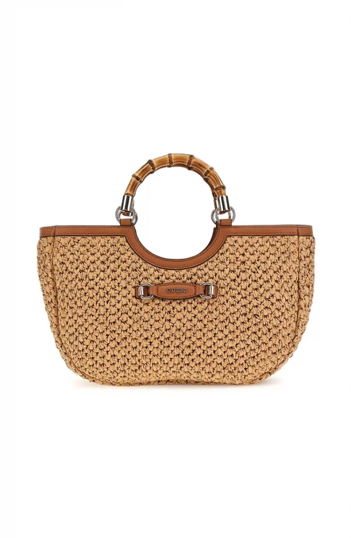 Guess Emelda Kadın Konyak Hasır El Çantası HWWG9232060-NRC