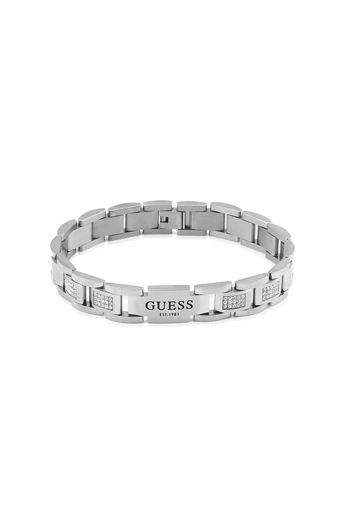 Guess Erkek Metalik Gri Bileklik JGUJUMB01342JWSTTU