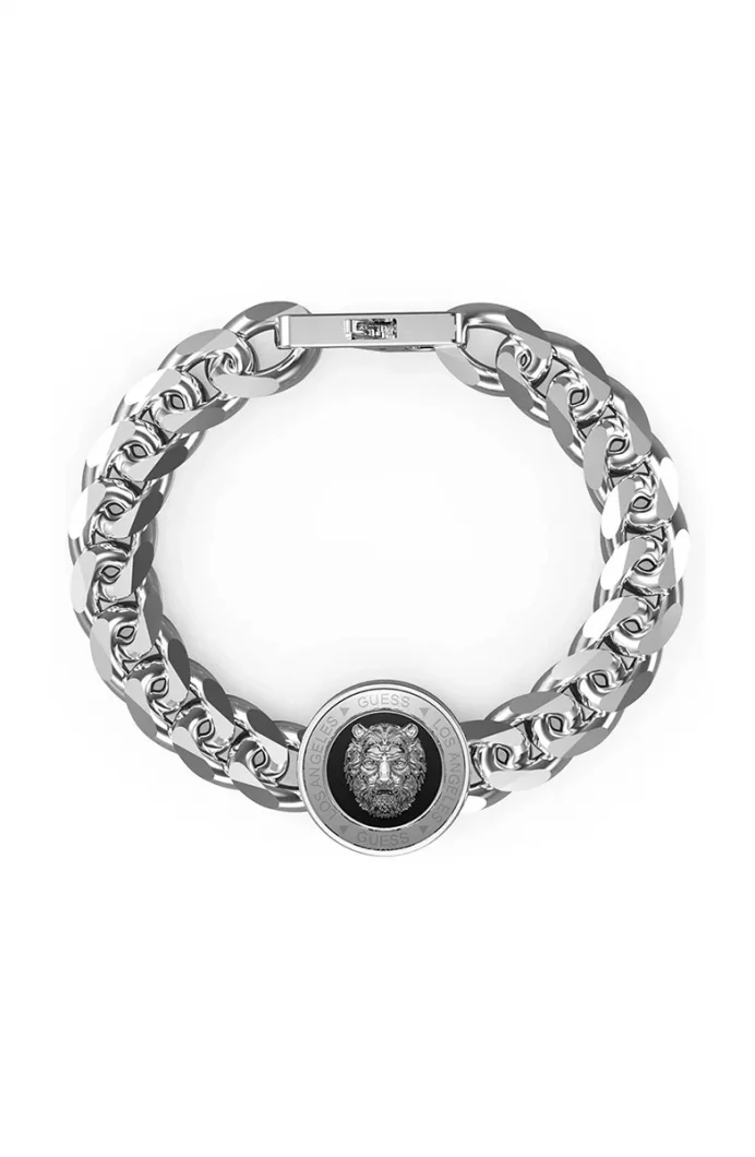 Guess Erkek Metalik Gri Bileklik JGUJUMB01314JWSTBKS