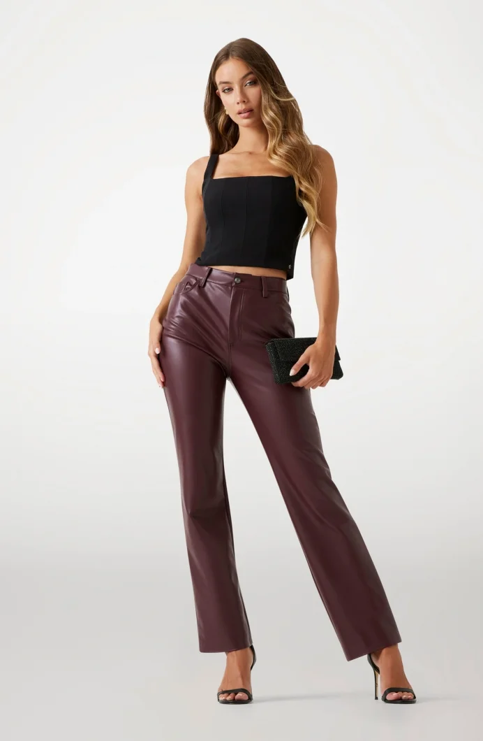 Guess Euphoria Kadın Kahverengi Regular Fit Pantolon W5BB75K8S30-G1G5