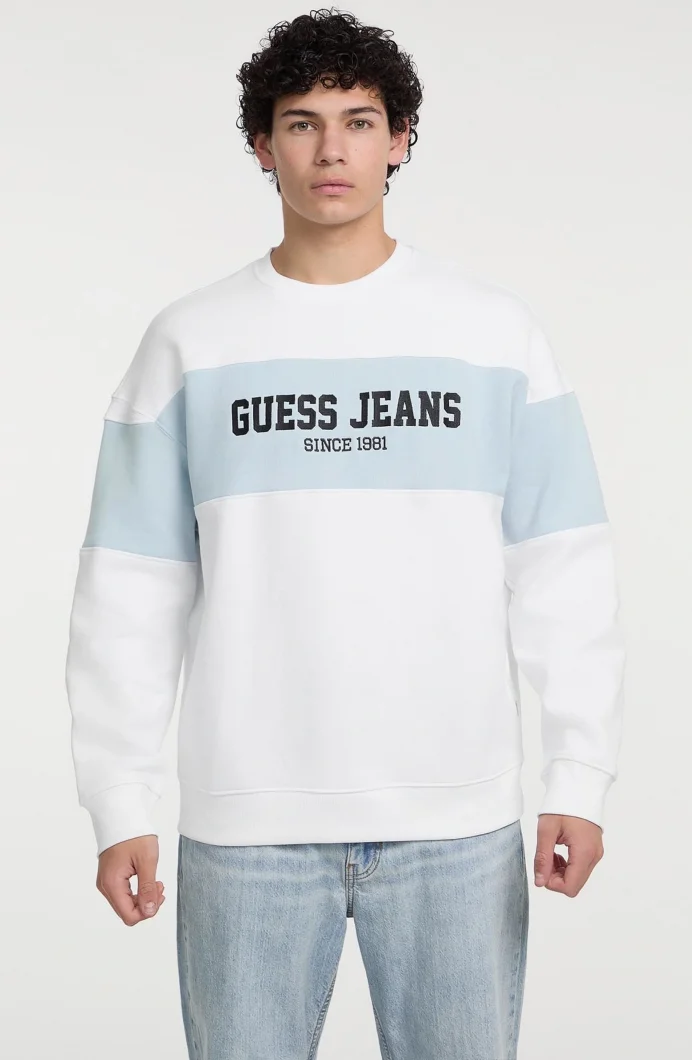 Guess Gj Cn Os Erkek Beyaz Sweatshirt M4BQ39K9V31-G011