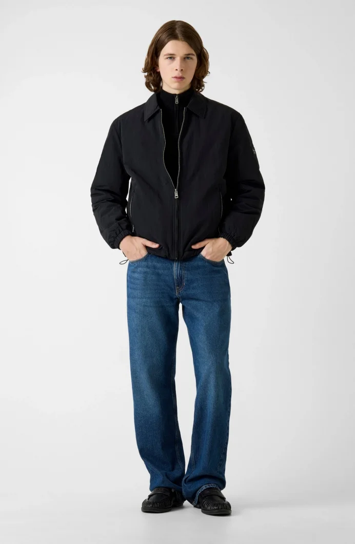 Guess GJ Dolgulu Naylon Erkek Siyah Ceket M6RL0KWGYL2-JBLK