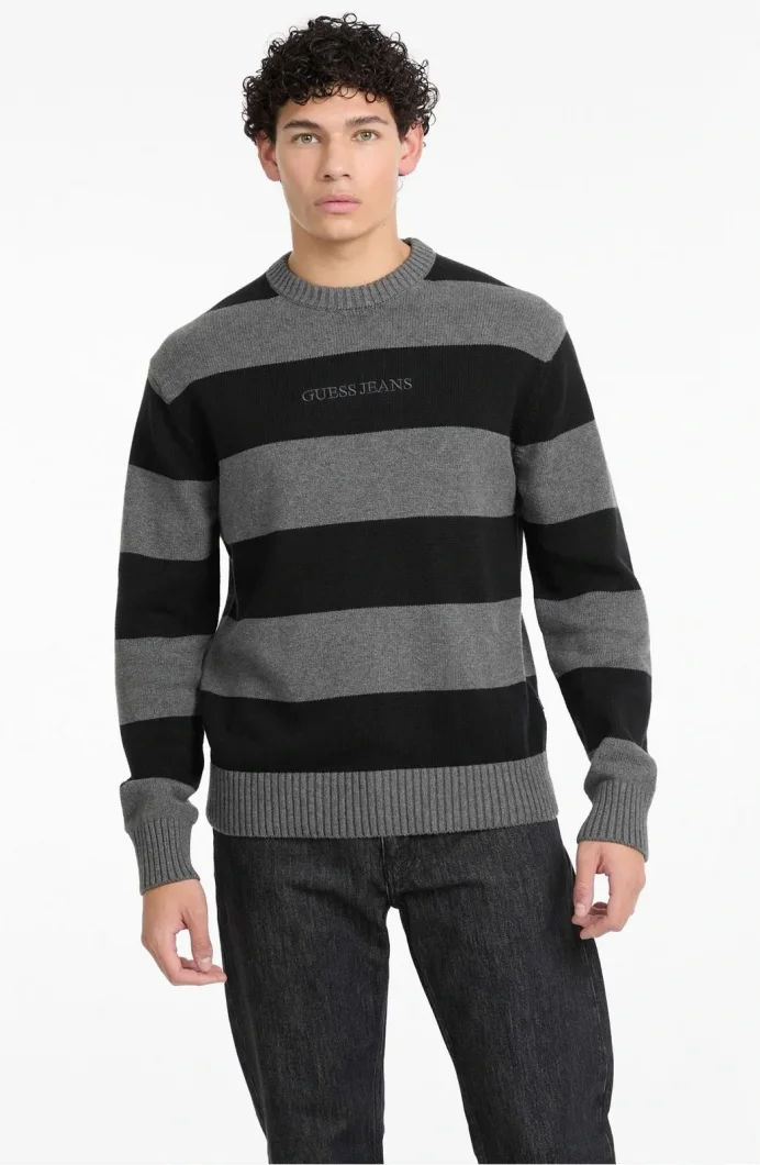 Guess Gj Ls Cn Erkek Siyah Triko M4BR37Z3HM1-S93S