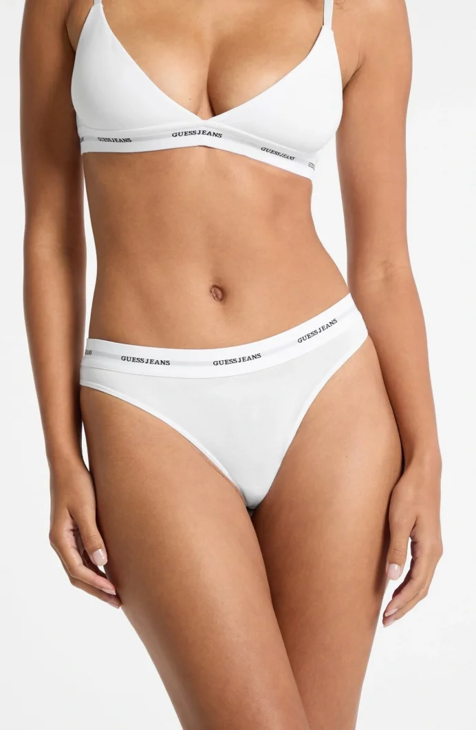 Guess Gj Thong Kadın Beyaz Modal Karışımlı Tanga Külot W4BZ29KBBU1-G011