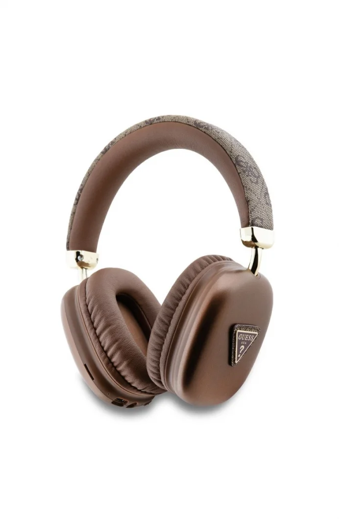 Guess 4G Büyük Metal Logolu Bluetooth Kulak Üstü Kahverengi GUBHK1P4TPW