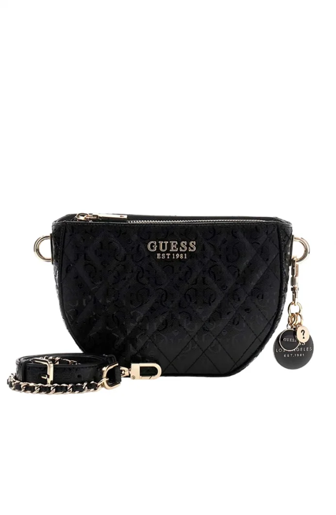 Guess Isemay Mini Çapraz Askılı Kadın Siyah Çapraz Çanta HWGG9628720-BLA