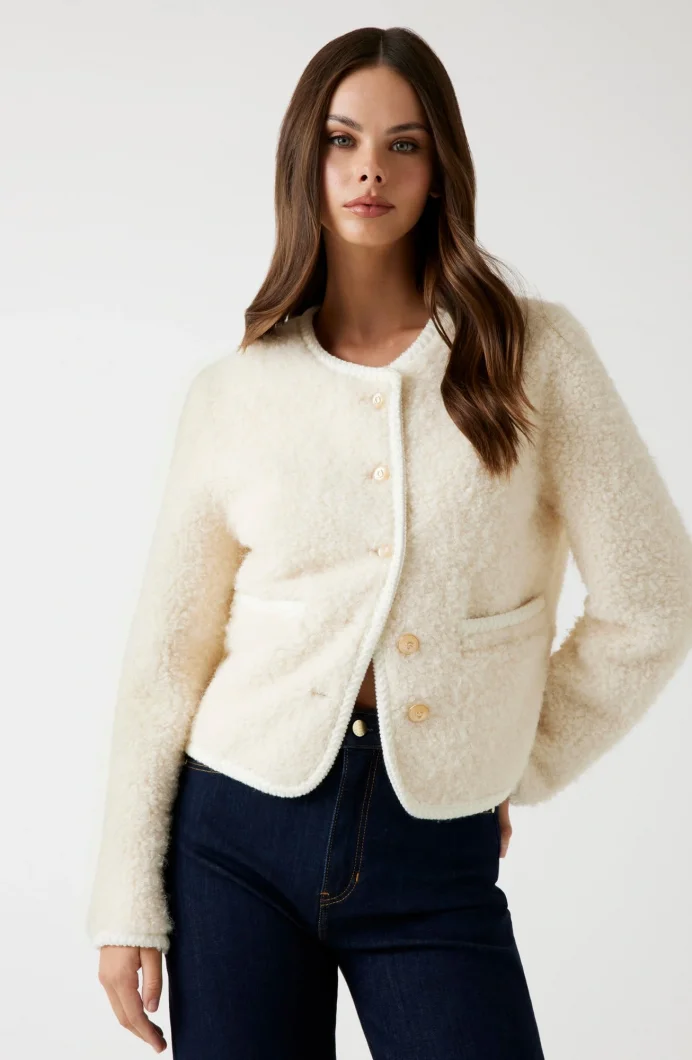 Guess Ivana Kadın Beyaz Kürk W5BL69W3860-F0D9