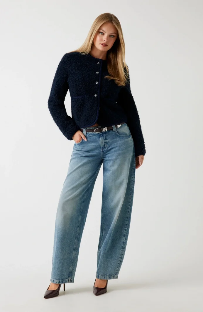 Guess Ivana Kadın Mavi Kürk W5BL69W3860-G77G