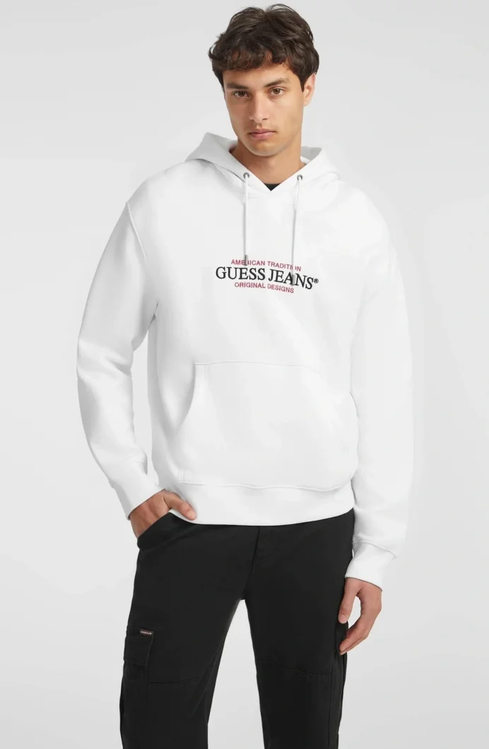 Guess  Erkek Beyaz Sweatshirt M4YQ23K9V31-G011