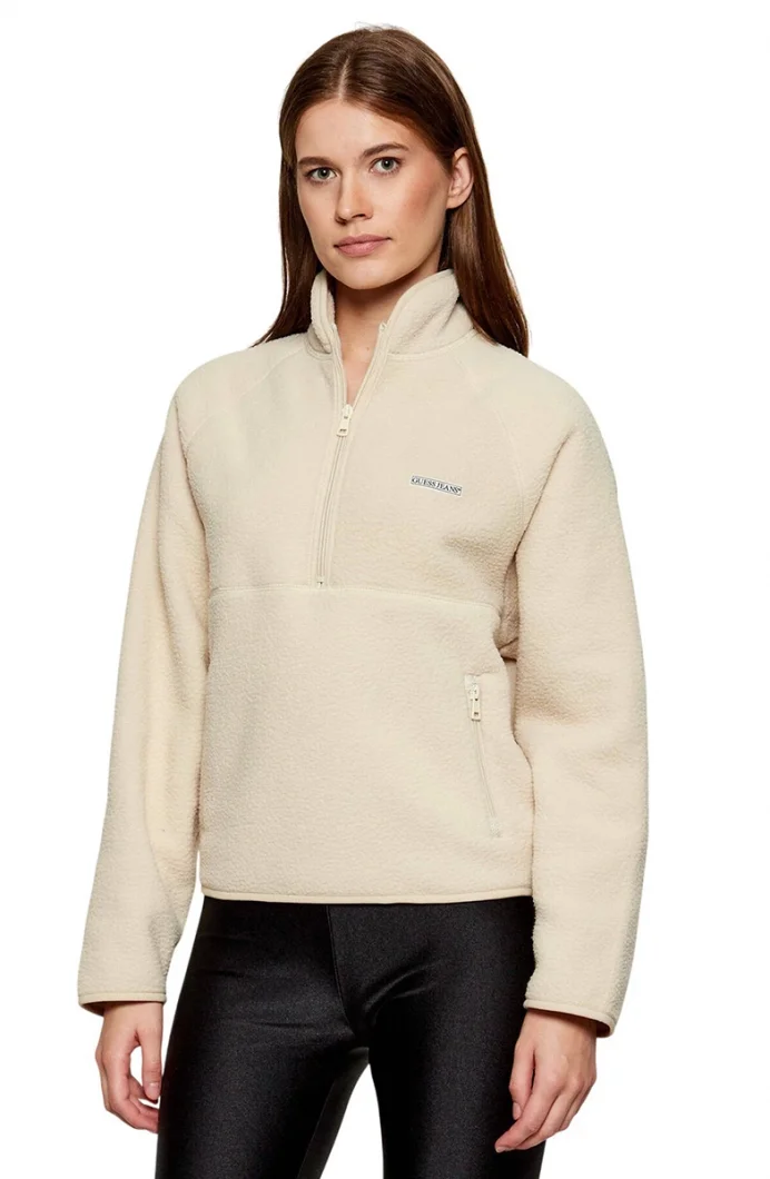 Guess Jeans Kadın Ekru Sweatshirt W5BQ18K1042-ECRU