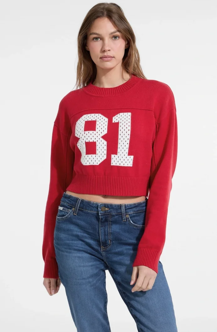 Guess Jeans Kadın Kırmızı Triko W5YR33Z3HM1-G585