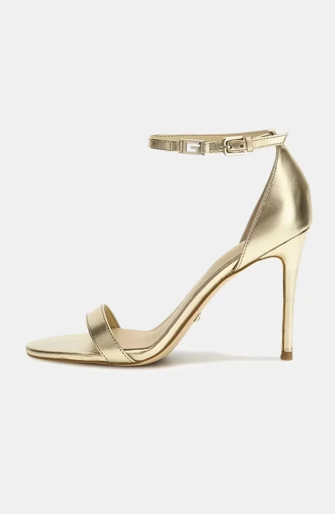 Guess Kabail3 Kadın Sarı Deri Sandalet FL8KILLEA03-PLATI