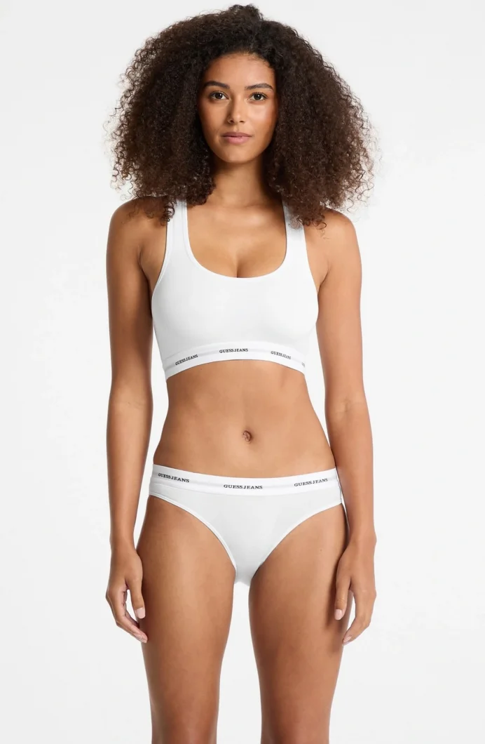 Guess Jeans Gj Bralette Kadın Beyaz Modal Karışımlı Bralet W4BZ31KBBU1-G011