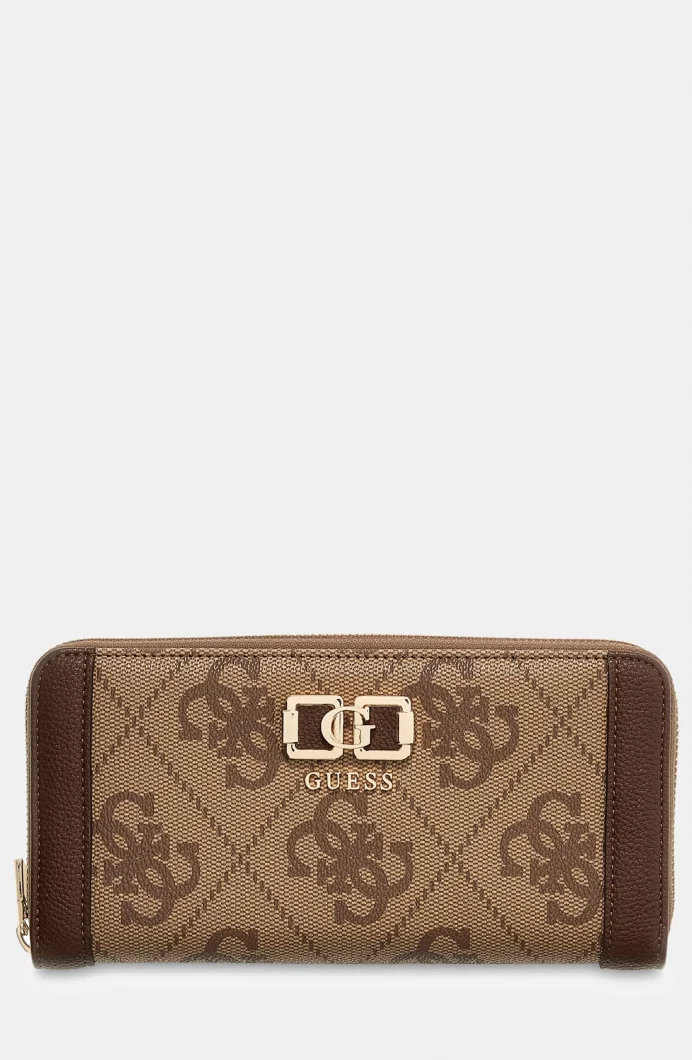 Guess Karnilla Logolu Büyük Boy Kadın Kahverengi Cüzdan SWOS9901146-LGW
