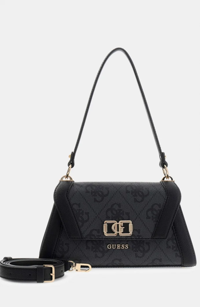 Guess Karnilla Logolu Kapaklı Omuz Kadın Antrasit El Çantası HWOS9901190-CLO