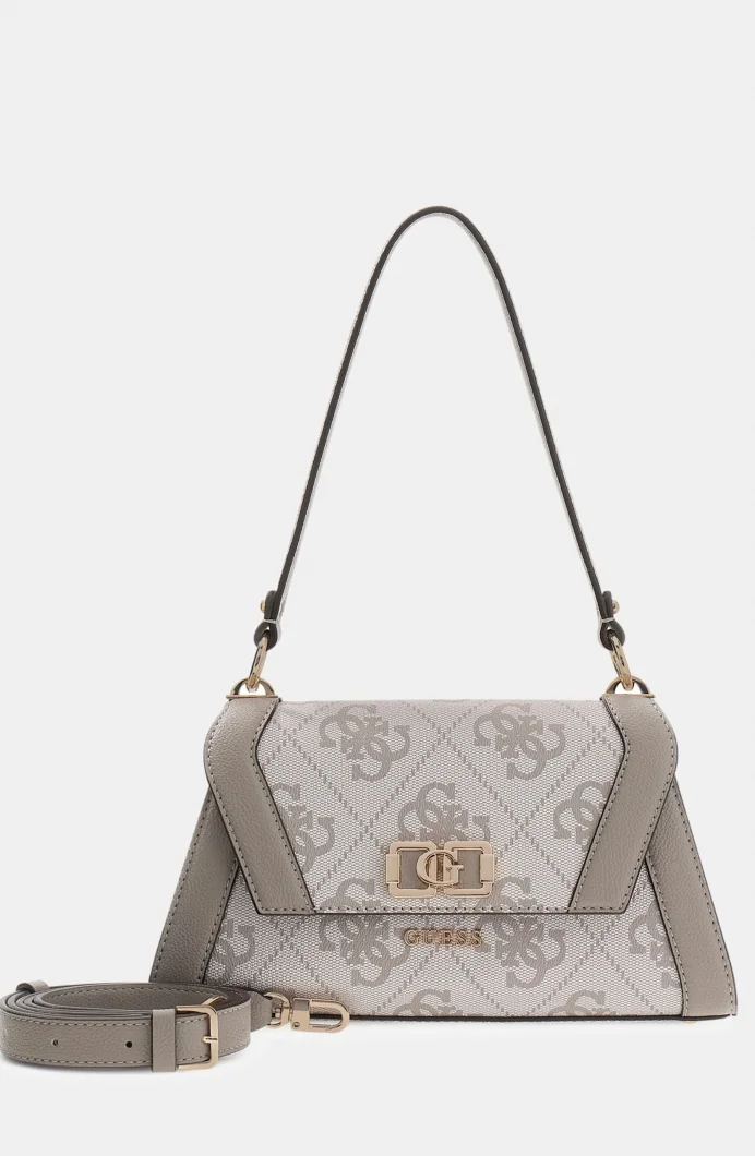 Guess Karnilla Logolu Kapaklı Omuz Kadın Siyah El Çantası HWOS9901190-DKO