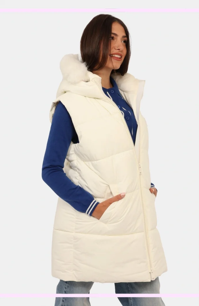 Guess Katrina Kadın Beyaz Yelek W5BL81W3282-G012