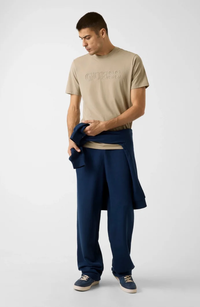 Guess Kısa Kollu Alphy Erkek Gri T-shirt Z2YI11J1314-G9I0