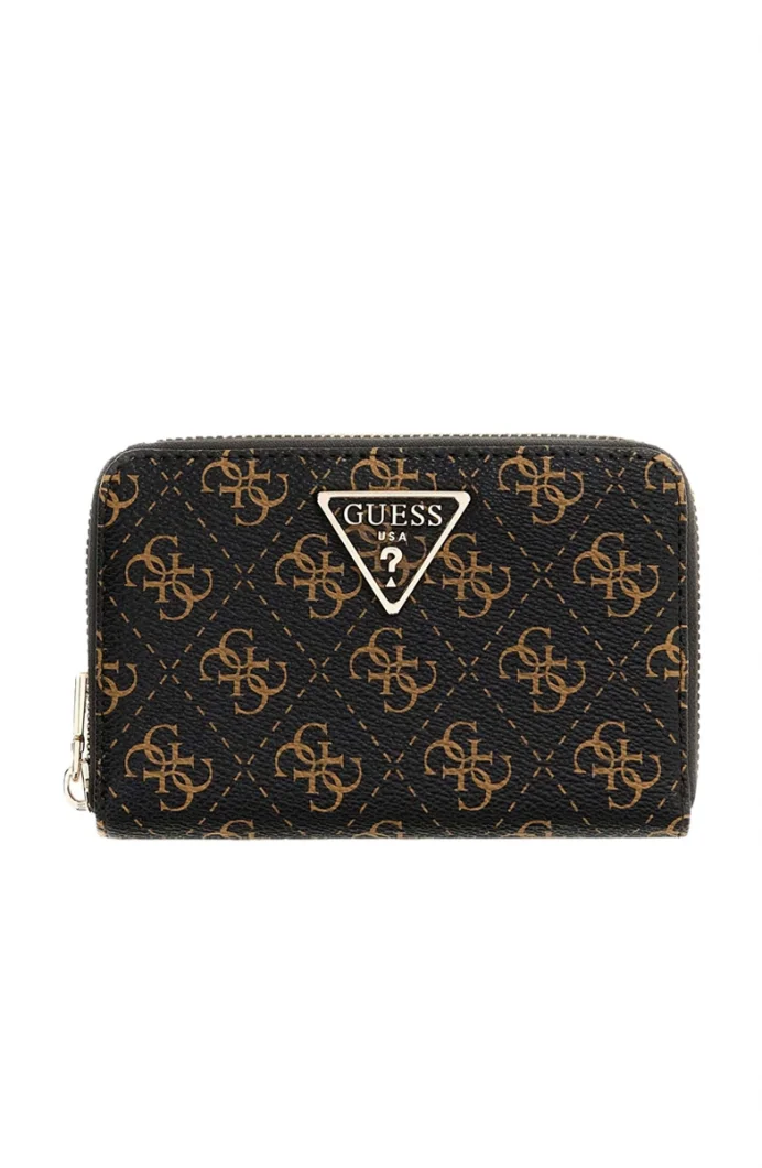 Guess Laurel II Orta Boy Fermuarlı Kadın Kahverengi Cüzdan SWQL7459140-BNL