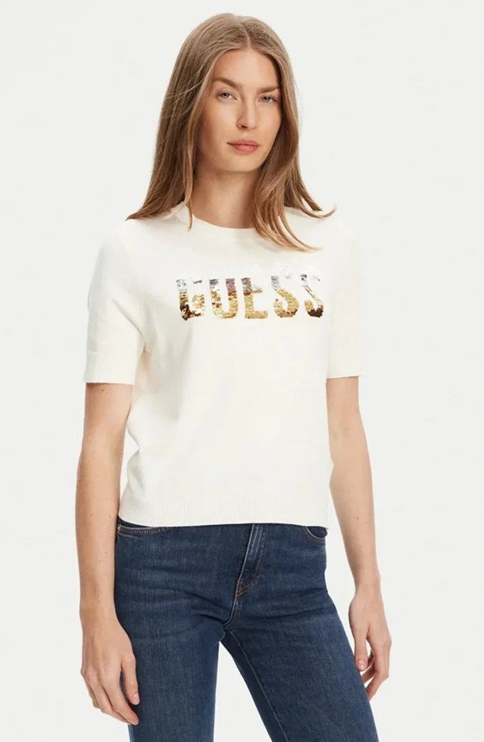 Guess Layla Kadın Beyaz Triko W5YR25Z2NQ2-G012