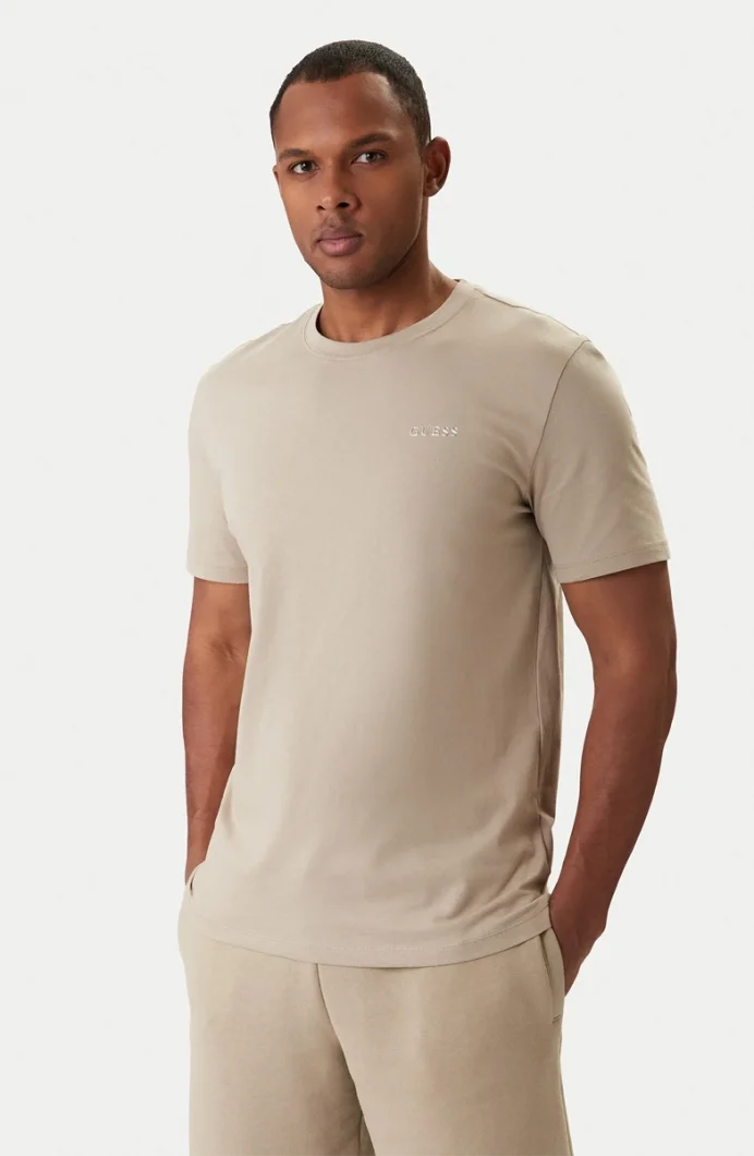 Guess Marzio Bisiklet Yaka Kısa Kollu Erkek Gri T-shirt Z6RI17I3Z14-G9I0