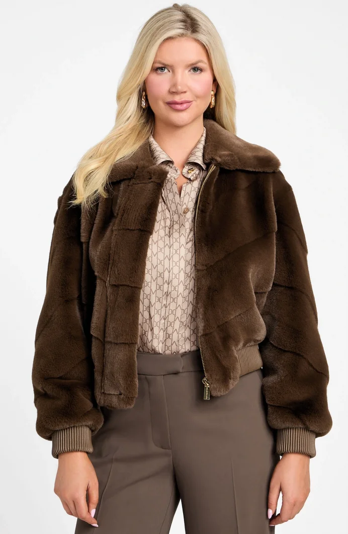 Guess Maya Kadın Kahverengi Ceket 5BGL117375A-F1AQ