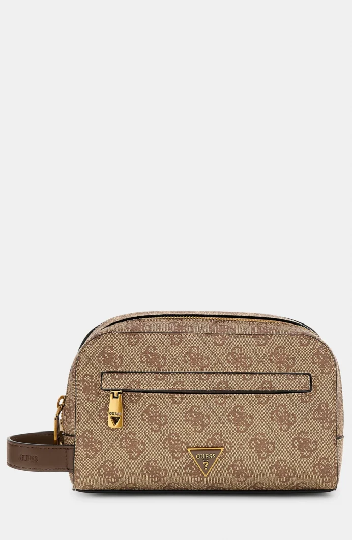 Guess Milano Erkek Bej/Kahverengi Makyaj Çantası PMMILOP5461-BBO