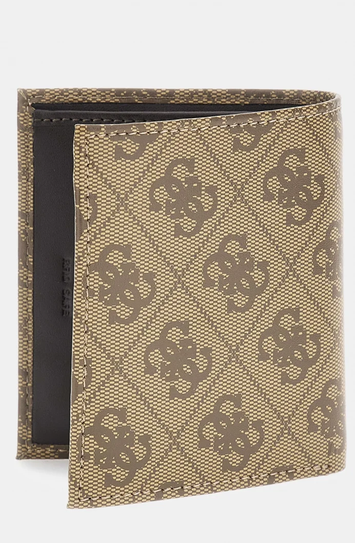 Guess Milano İkiye Katlanır Küçük Boy Erkek Bej Cüzdan SMVELELEA22-BBO