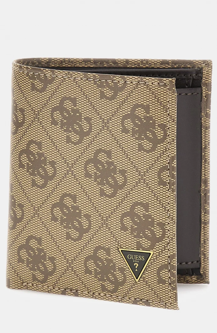 Guess Milano İkiye Katlanır Küçük Boy Erkek Bej Cüzdan SMVELELEA22-BBO