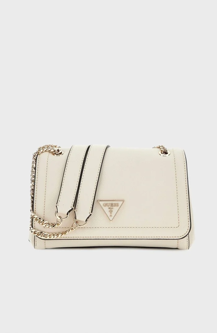 Guess Noelle II Dönüştürülebilir Çapraz Askılı Kadın Ekru Omuz Çantası HWZG9672210-BON