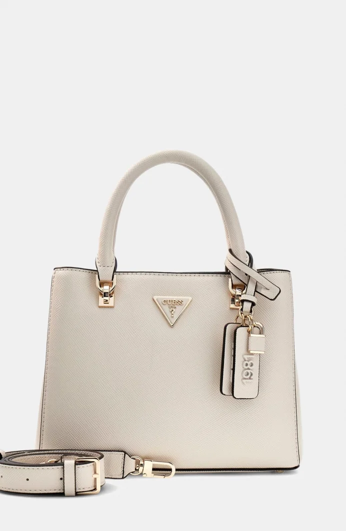 Guess Noelle II Küçük Çok Fonksiyonlu Kadın Ekru El Çantası HWZG9672050-BON