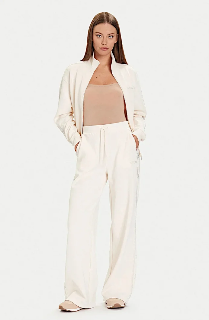 Guess Octavia Kadın Beyaz Aktif Palazzo Fit Eşofman Altı V5BB12KCX22-G1H6