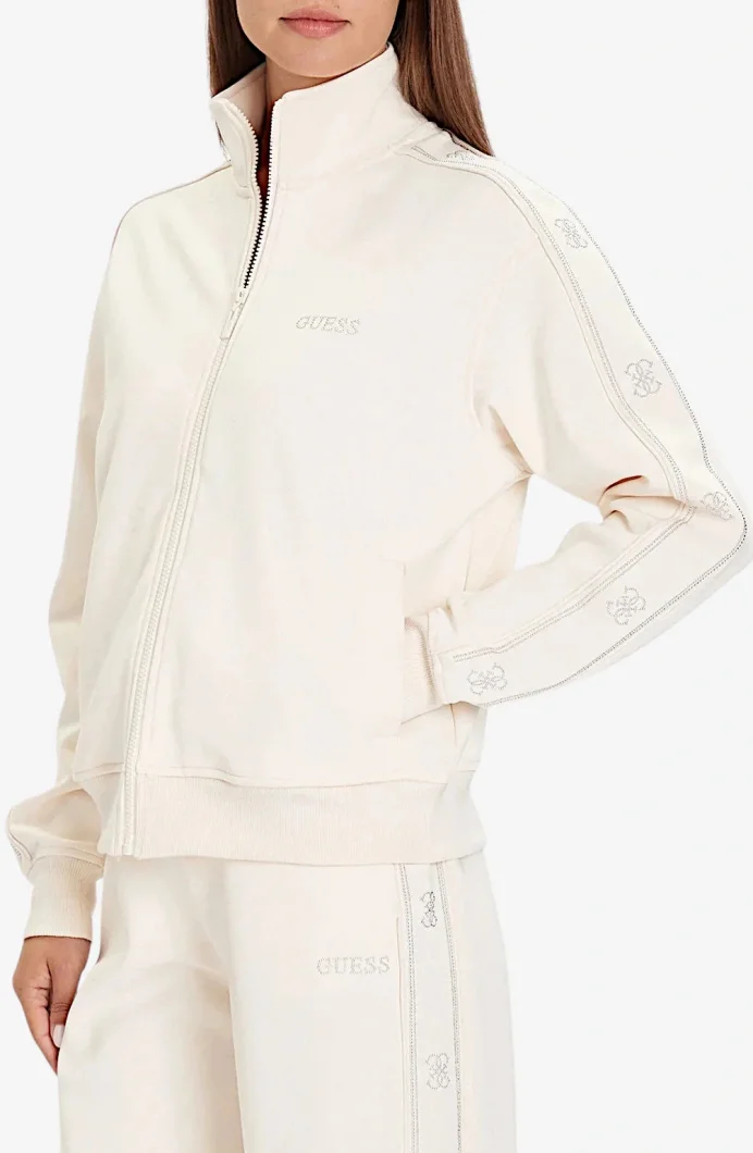 Guess Octavia Kadın Beyaz Aktif Sweatshirt V5BQ15KCX22-G1H6