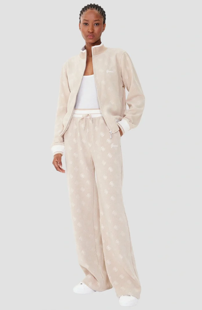 Guess Paulina Kadın Bej Aktif Loose Fit Eşofman Altı V5BB00K1902-COCB