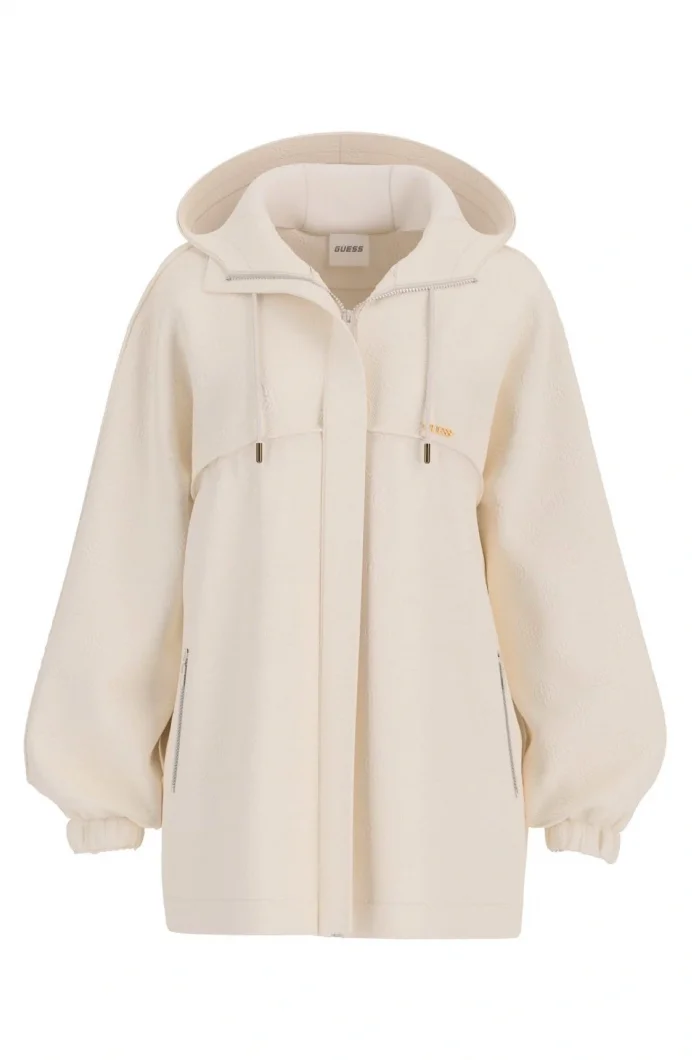 Guess Peony Kadın Beyaz Aktif Sweatshirt V5YQ05KBSL2-F0EP