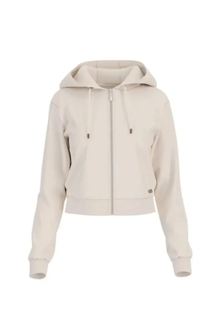 Guess Peony Kadın Beyaz Aktif Sweatshirt V5YQ06KBSL2-F0EP